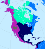 Lignes de partage des eaux d'Amérique du Nord