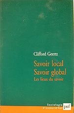 Clifford Geertz, Savoir local, savoir global.jpg