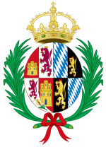 Coat of Arms of Mariana of Neuburg, Queen Consort of Spain.svg