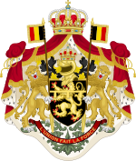 Coat of Arms of the prince Baudouin of Belgium count of Hainaut (before 1951).svg