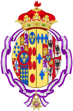 Coat of arms of Princess Alicia of Bourbon-Parma as Infanta of Spain.svg