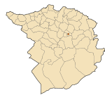 Carte de la wilaya de Tlemcen