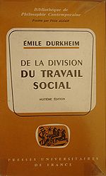Emile Durkheim, Division du travail social maitrier.jpg