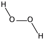 Structure du peroxyde d'hydrogène