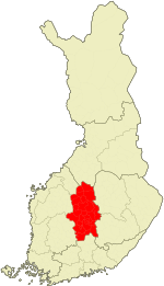Localisation de la Finlande-Centrale