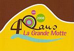 Logotype imaginé pour célébrer les 40 ans de La Grande-Motte