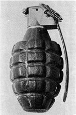 Photo d'une grenade Mk II.