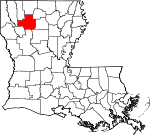 Situation de la paroisse de Bienville en Louisiane