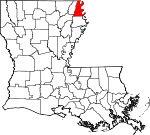 Situation de la paroisse de Carroll Est en Louisiane