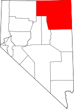 Comté d'Elko dans l'État du Nevada