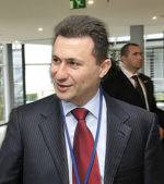Le président de la République de Macédoine, Gjorge Ivanov et le président du gouvernement, Nikola Gruevski.