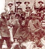 Quintin Lame (au centre, avec un cigare) et certains de ses partisans lors de leur arrestation en 1915