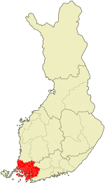 Localisation de la Finlande propre