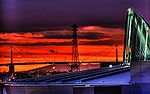 West Gate Bridge Melbourne sunset.jpg