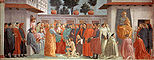 XV=La resurrezione del figlio di Teofilo e san Pietro in cattedra, Masaccio (restaurato)