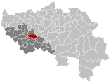 Situation de la commune au sein del'arrondissement de Huy et de la province de Liège