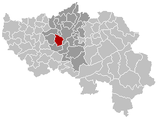 Situation de la villeau sein de l'arrondissent et la province de Liège