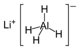 Structure du tétrahydroroaluminate de lithium