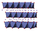 Structure de l'oxyde mixte de cobalt et de lithium