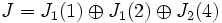 J=J_1(1)\oplus J_1(2)\oplus J_2(4)