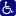 Handicap reverse blue background.svg