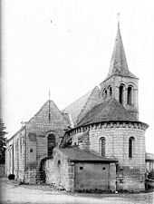 Photographie de l'église Saint Martin en 1919.