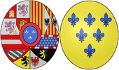 Arms of Elisabetta Farnese, Queen Consort of Spain.png