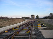 Chemins de fer de l'Hérault - Maureilhan Bifurcation vers Maraussan & vers Colombiers novembre 2007.jpg