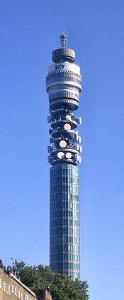 La BT Tower depuis Euston Road