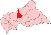 Location of Nana-Grébizi Economic Prefecture in the Central African Republic