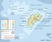 Carte topographique de l'archipel de Berlengas