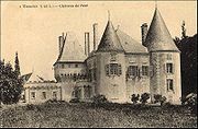 Ancienne Carte Postale du Château de Pairé, façade Sud