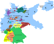 Carte de l'Allemagne en 1933