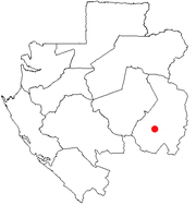 Localisation de Franceville au Gabon