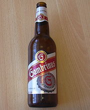 bouteille de Gambrinus tchèque
