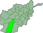 Carte de l'Afghanistan mettant en évidence Helmand.