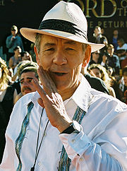 Ian McKellen, lors de la première du film Le Seigneur des anneaux à Wellington