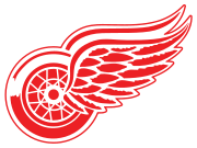 Logo des Red Wings représentant par une roue ailée rouge.