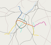 Outline map metro and rail Brussels.svg