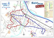 Plan des lignes de Saint-Jean bus