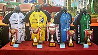 2008TourDeTaiwan Stage1 Leader Jerseys and Award Cups.jpg