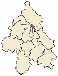 Localisation de la municipalité de Stari grad dans le district de Belgrade