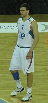 Bojan Bogdanović sous le maillot du Cibona Zagreb.