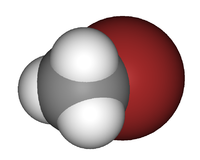 Molécule de bromure de méthyle