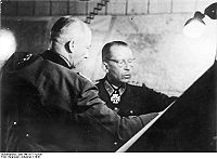 Hans Günther von Kluge avec Gotthard Heinrici en 1943