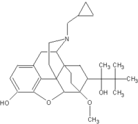 Structure de la buprénorphine