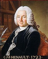 Le Président Hénault. D’après Gabriel-Jacques de Saint-Aubin. Château de Versailles.