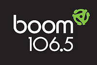 Logo de CFEI-FM 106,5 Boom FM Saint-Hyacinthe
