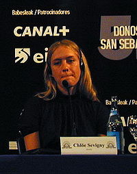Chloë Sevigny au Festival de San Sebastian en 2004.