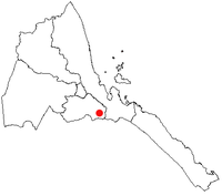 Localisation de Senafe en Érythrée